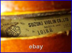 Suzuki 101RR (3/4 Size) Violin, Japan 1973 with case & bow, Good Playing Condition