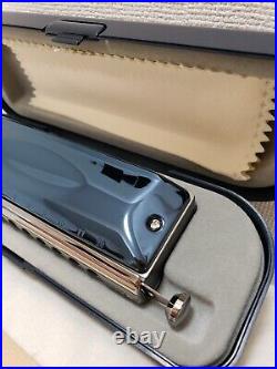Suzuki Chromatic Harmonica G-48 Gregore Series Metal Cover Blue Model