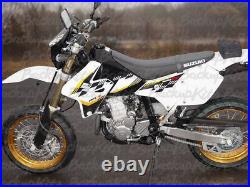 Suzuki Drz400 Graphic Kit Sticker Decals Calcomanias Model 2015 White