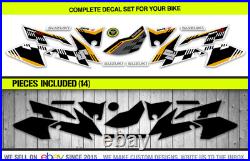 Suzuki Drz400 Graphic Kit Sticker Decals Calcomanias Model 2015 White