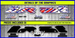 Suzuki Drz400 Sm Graphic Kit Decals Stickers Calcomanias Model 2023 White