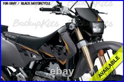 Suzuki Drz400sm Graphic Kit Decals Stickers Calcomanias Black Grey Model 2015