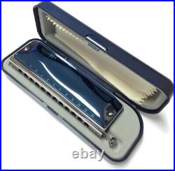 Suzuki G-48 Chromatic Harmonica Gregore Series Metal Cover Blue Model