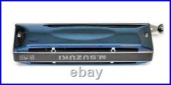 Suzuki G-48 Chromatic Harmonica Gregore Series Metal Cover Blue Model with case