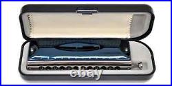 Suzuki G-48 Chromatic Harmonica Gregore Series Metal Cover Blue Model with case