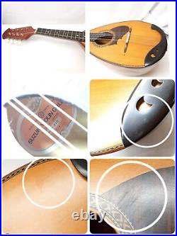 Suzuki Mandolin M-210 Brown Bowlback 1974 Vintage Entry Model Violin Bowl Back