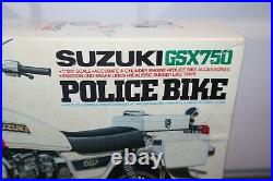Tamiya Vintage 112 Suzuki GSX750 Police Bike Model Kit # 140201000 Motorcycle