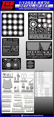 Top Studio 1/12 Suzuki GSX-RR'20 Moto GP Detail-up Set Item #TD23284 for Tamiya