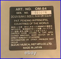 Vintage Suzuki Omnichord Omni Chord System Two Model OM84 WithCase & AC Cord WORKS