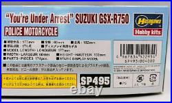 YOU'RE UNDER ARREST SUZUKI GSX-R750 police bike Hasegawa model kit